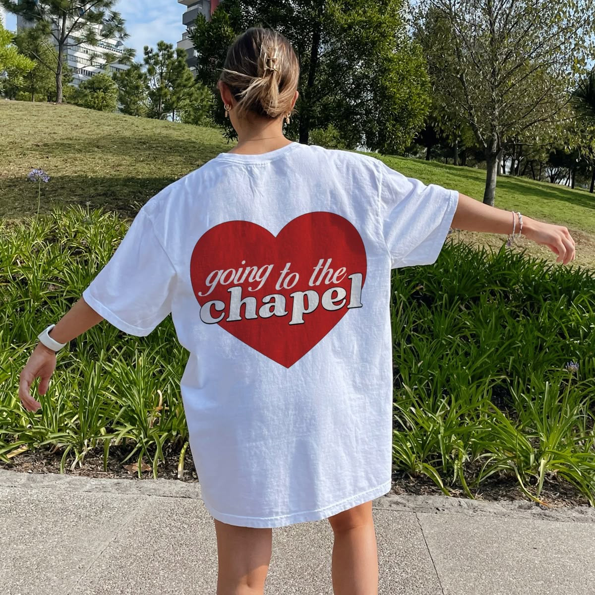 Going to the Chapel - Oversized T-shirt - Print