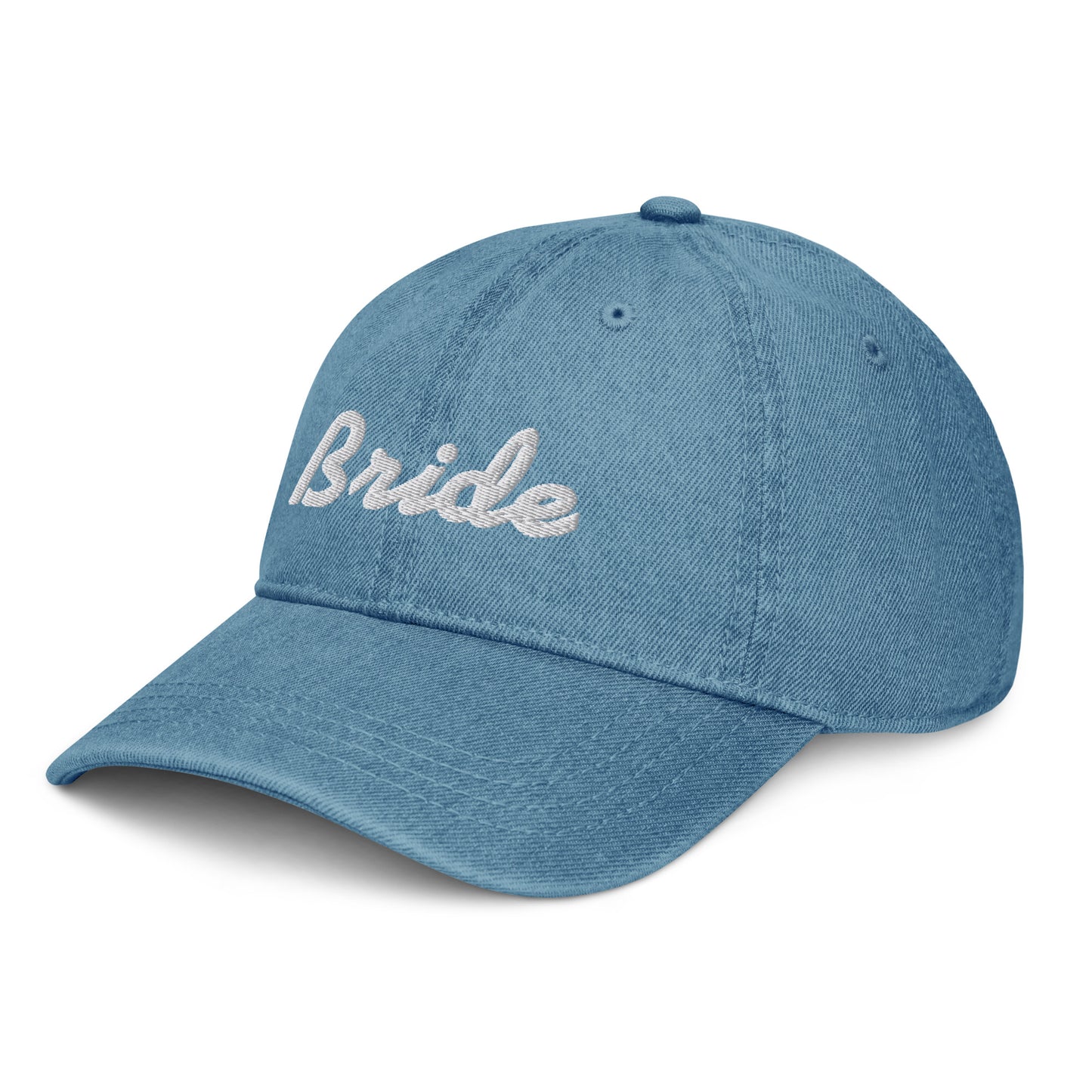 Denim Hat Bride embroidered