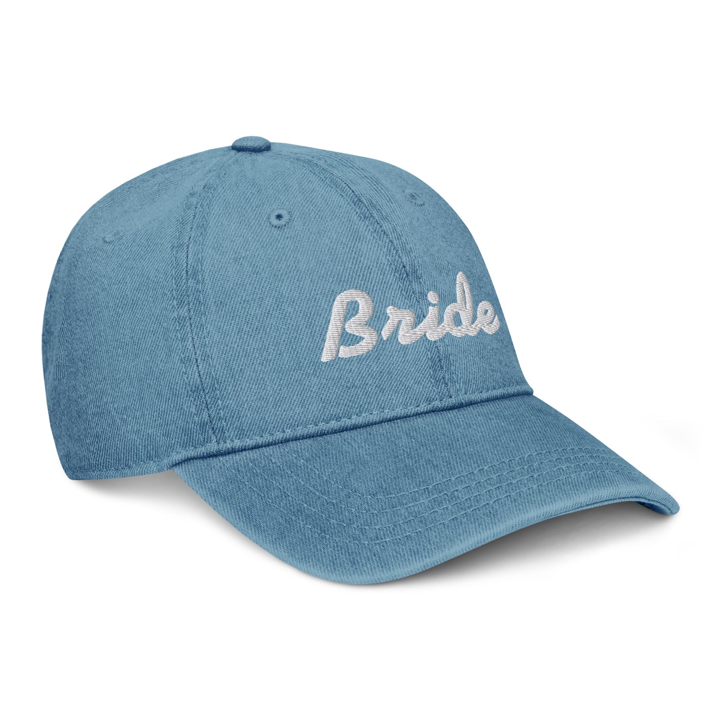 Denim Hat Bride embroidered