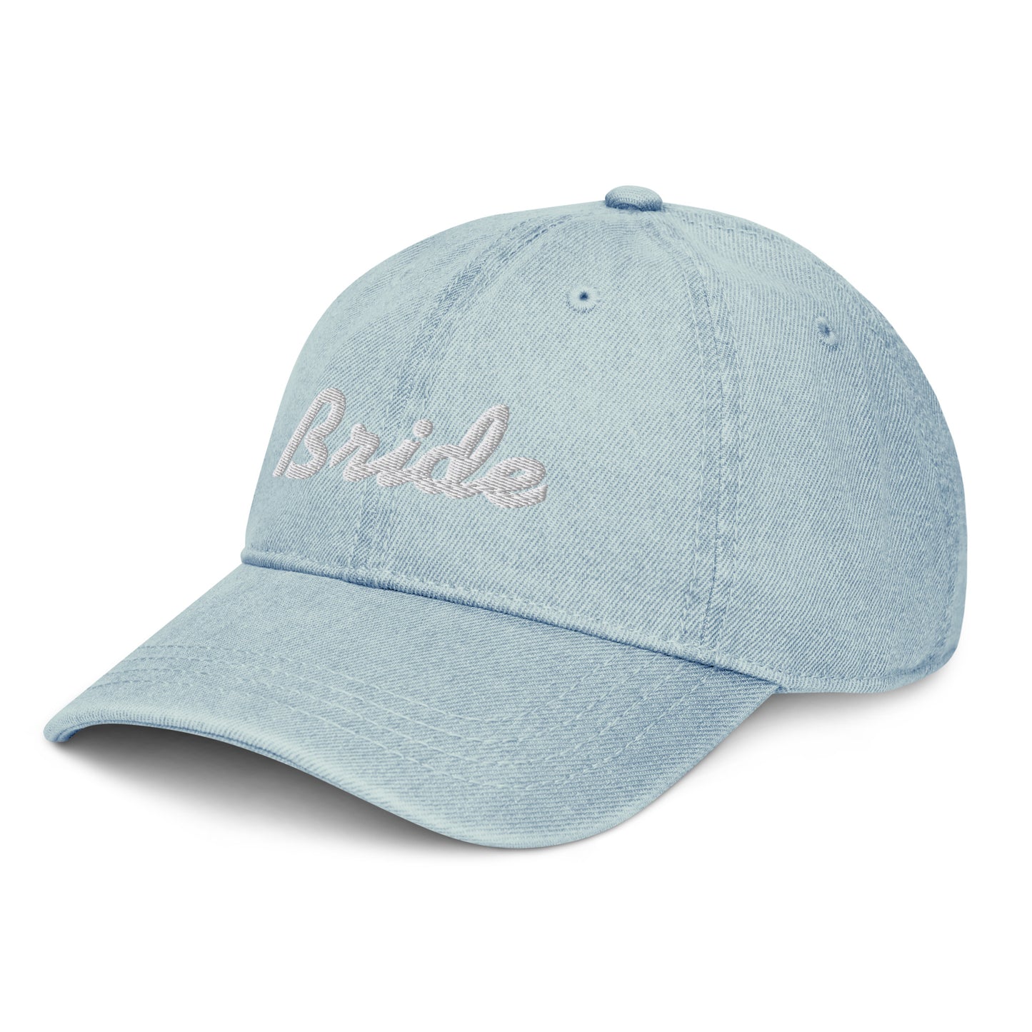 Denim Hat Bride embroidered