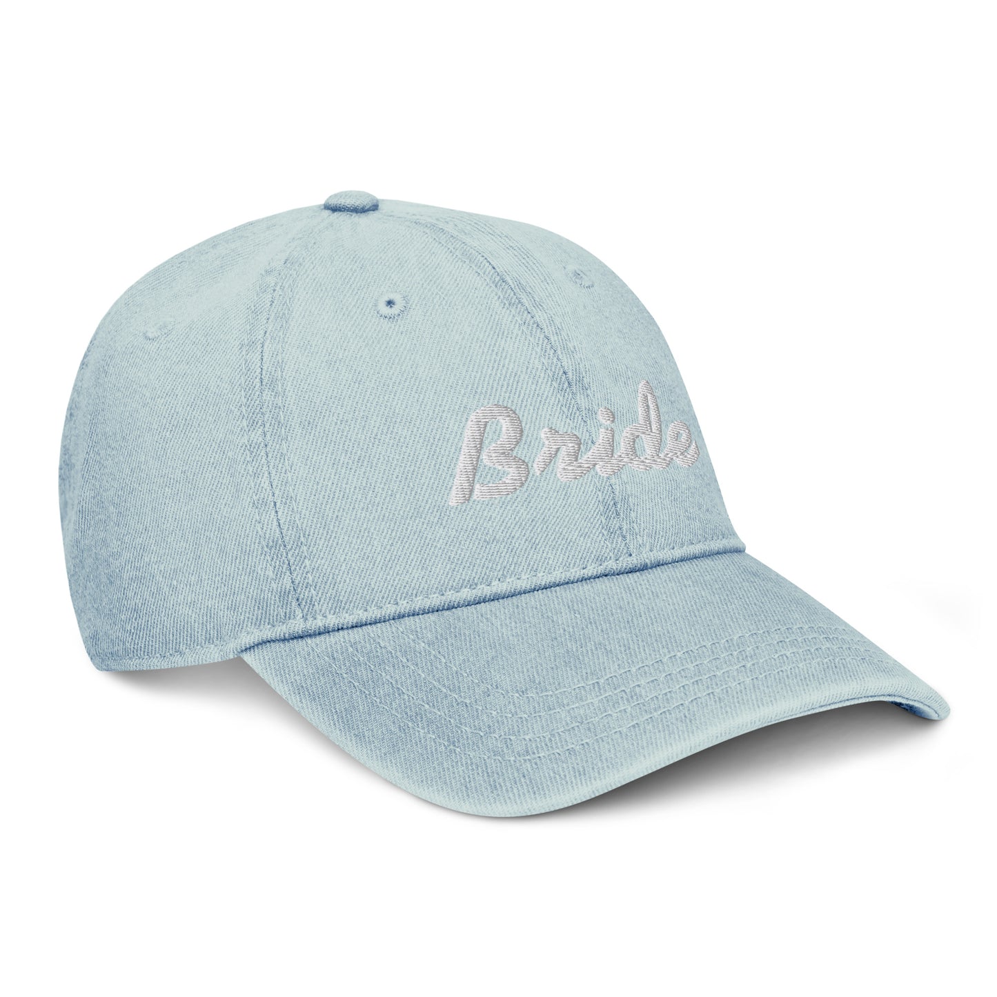 Denim Hat Bride embroidered
