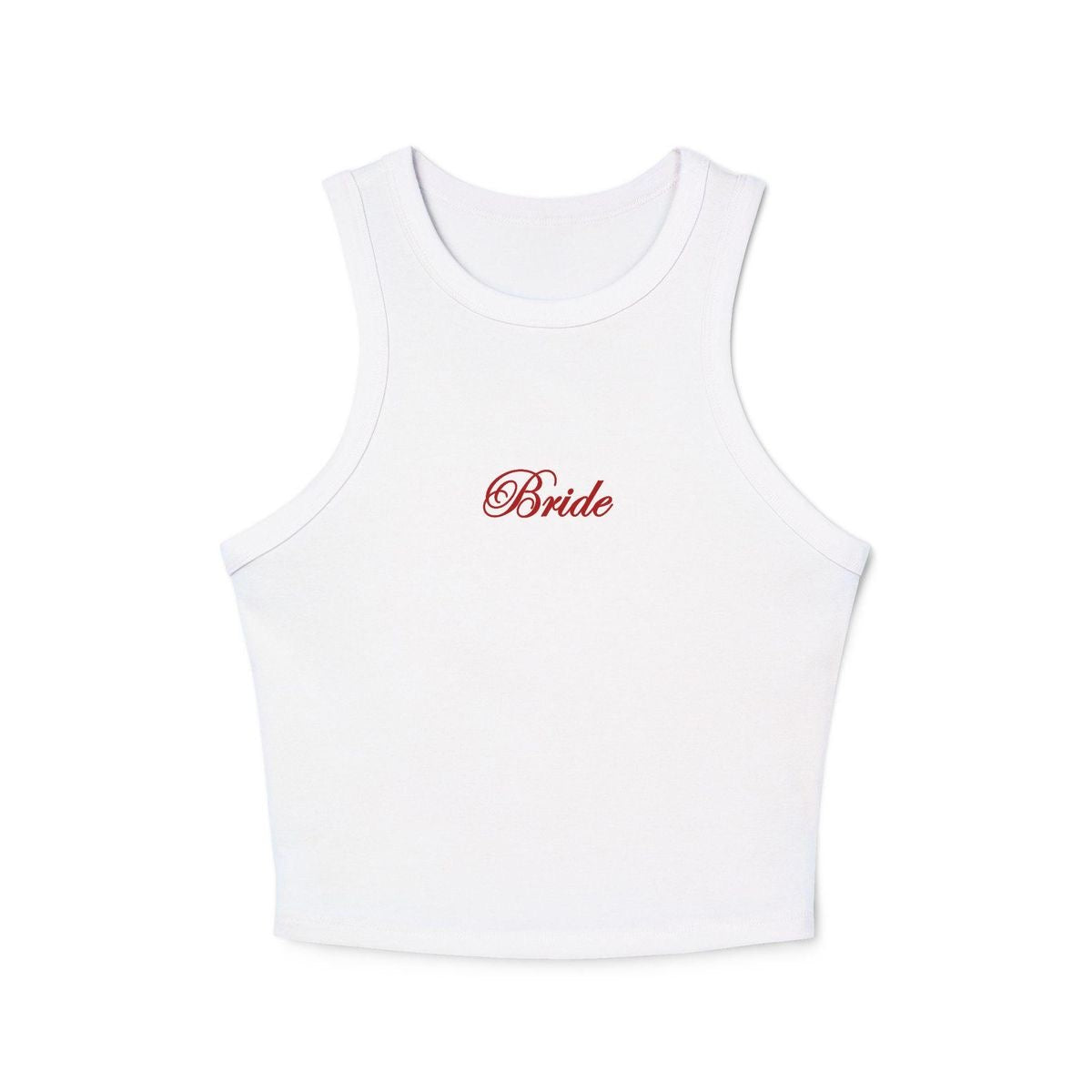 Bride embroidered tank top