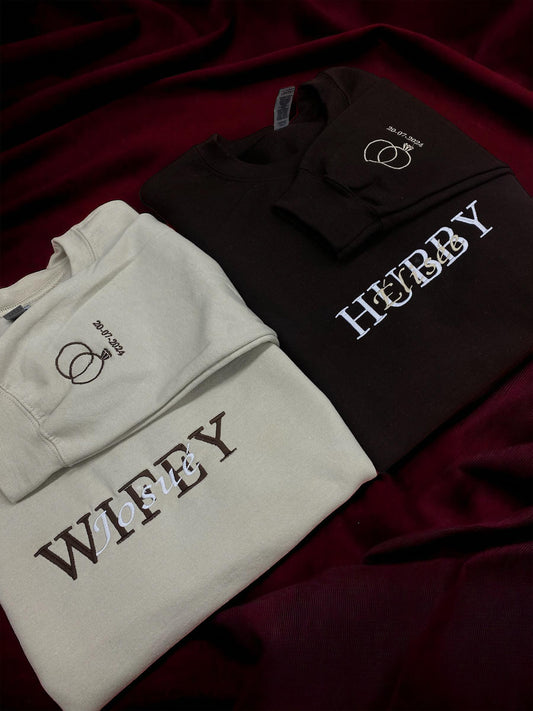 WIFEY customizable crewnecks