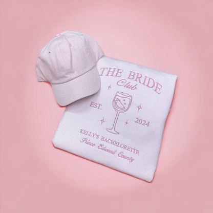 The Bride Club Customizable Embroidered Crewnecks