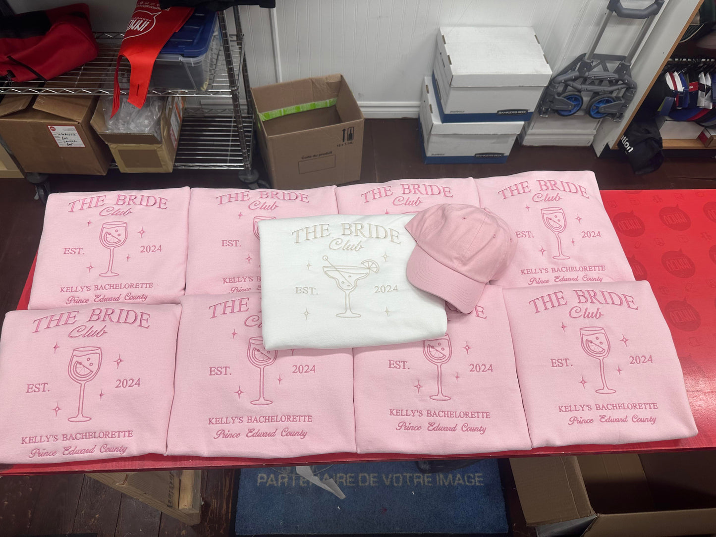 The Bride Club Customizable Embroidered Crewnecks