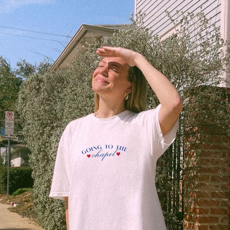 Going to the Chapel - Oversized T-shirt - Print