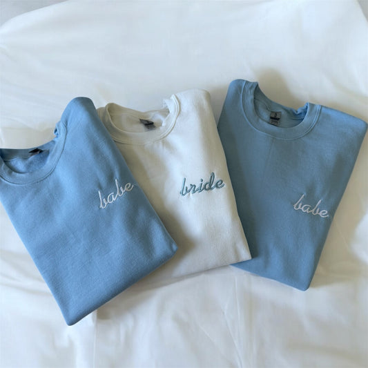 Bride and babes embroidered crewneck