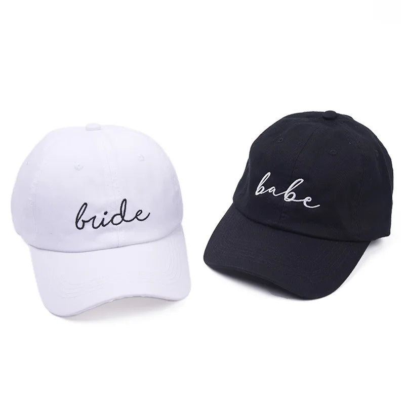 Squad Bride Embroidery Baseball Caps