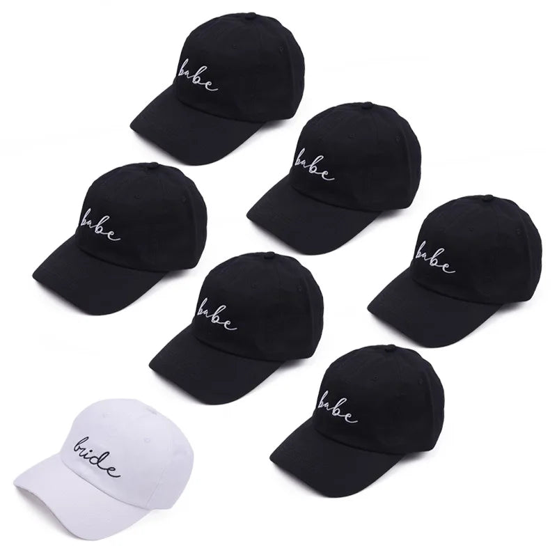 Squad Bride Embroidery Baseball Caps