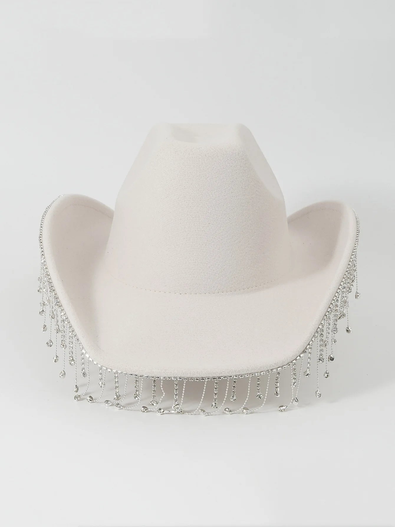 Cowboy Hat with Rhinestone Fringe