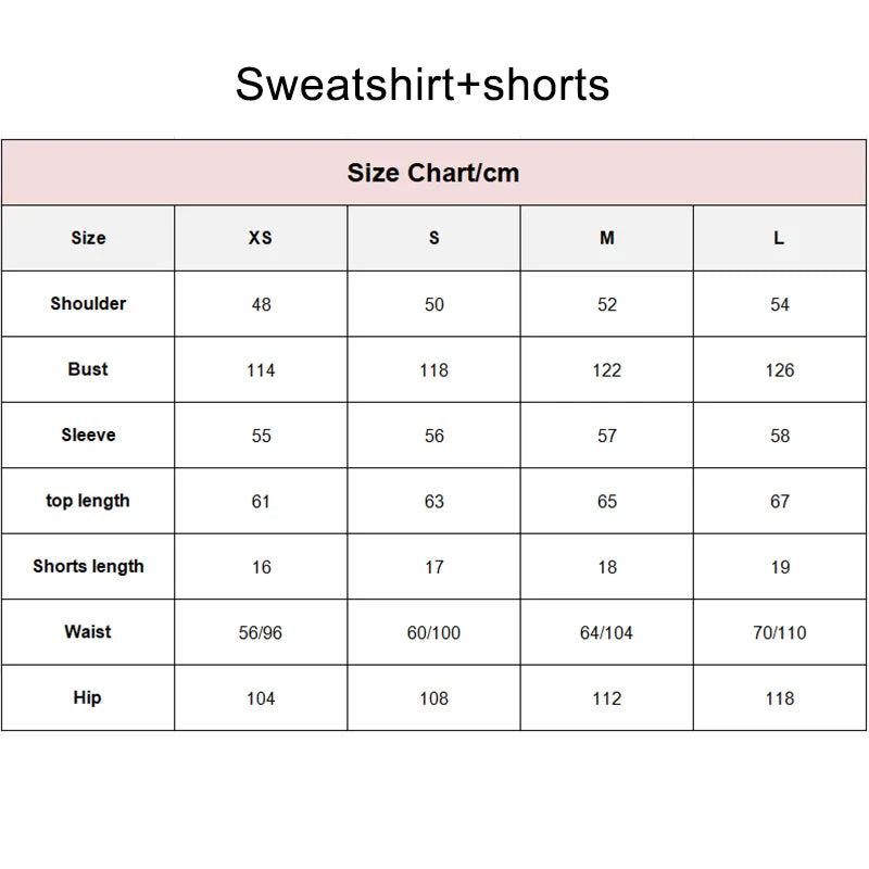 Embroidered Sweatshirt Shorts Set