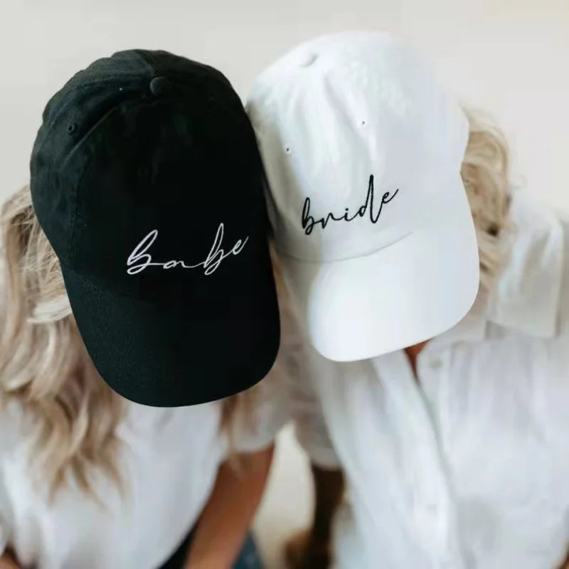 Squad Bride Embroidery Baseball Caps
