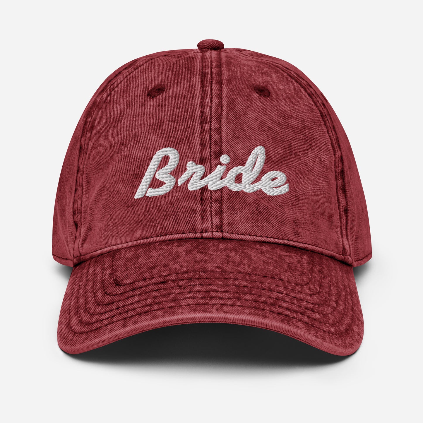 Vintage Cotton Twill Cap bride embroidery