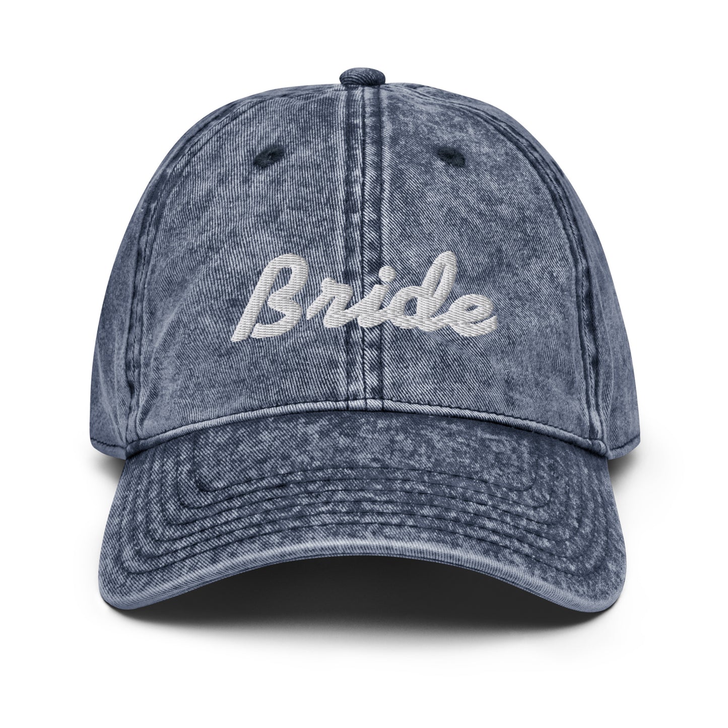 Vintage Cotton Twill Cap bride embroidery